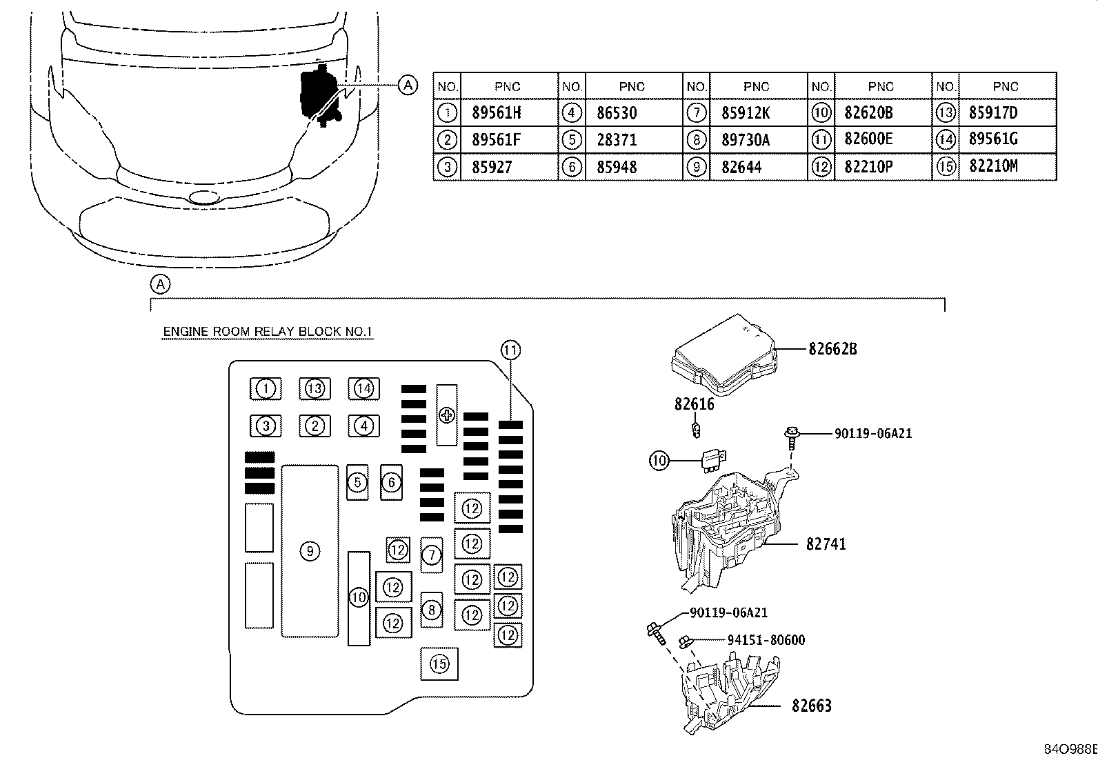 82666-52290 HOLDER, CONNECTOR product image