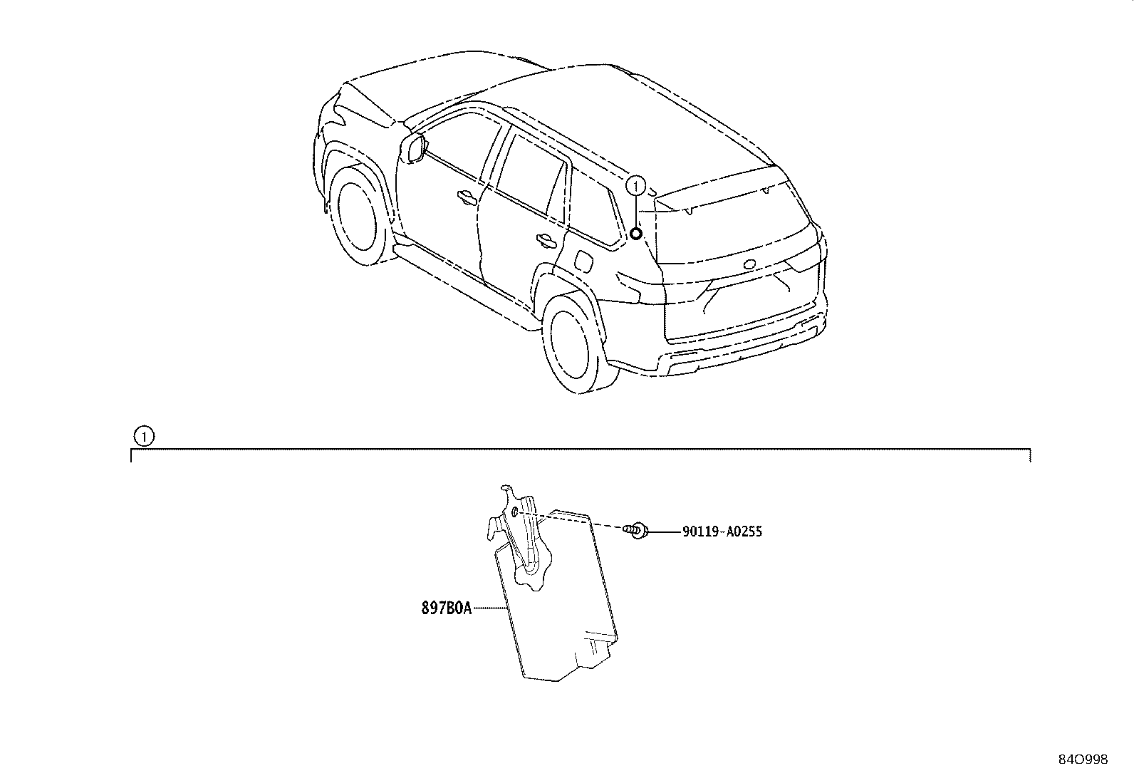 897B0-0C010 RECEIVER ASSY, ELECTRICAL KEY & TPMS product image