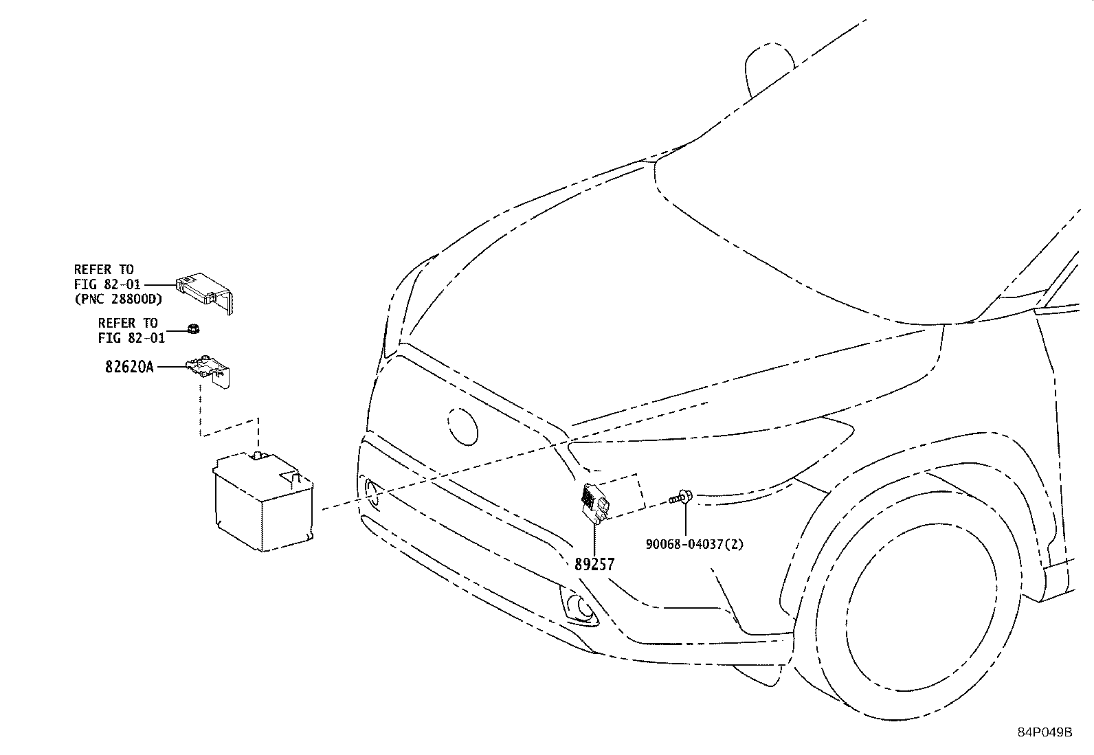 28859-24040 HOLDER, BATTERY CURRENT SENSOR product image
