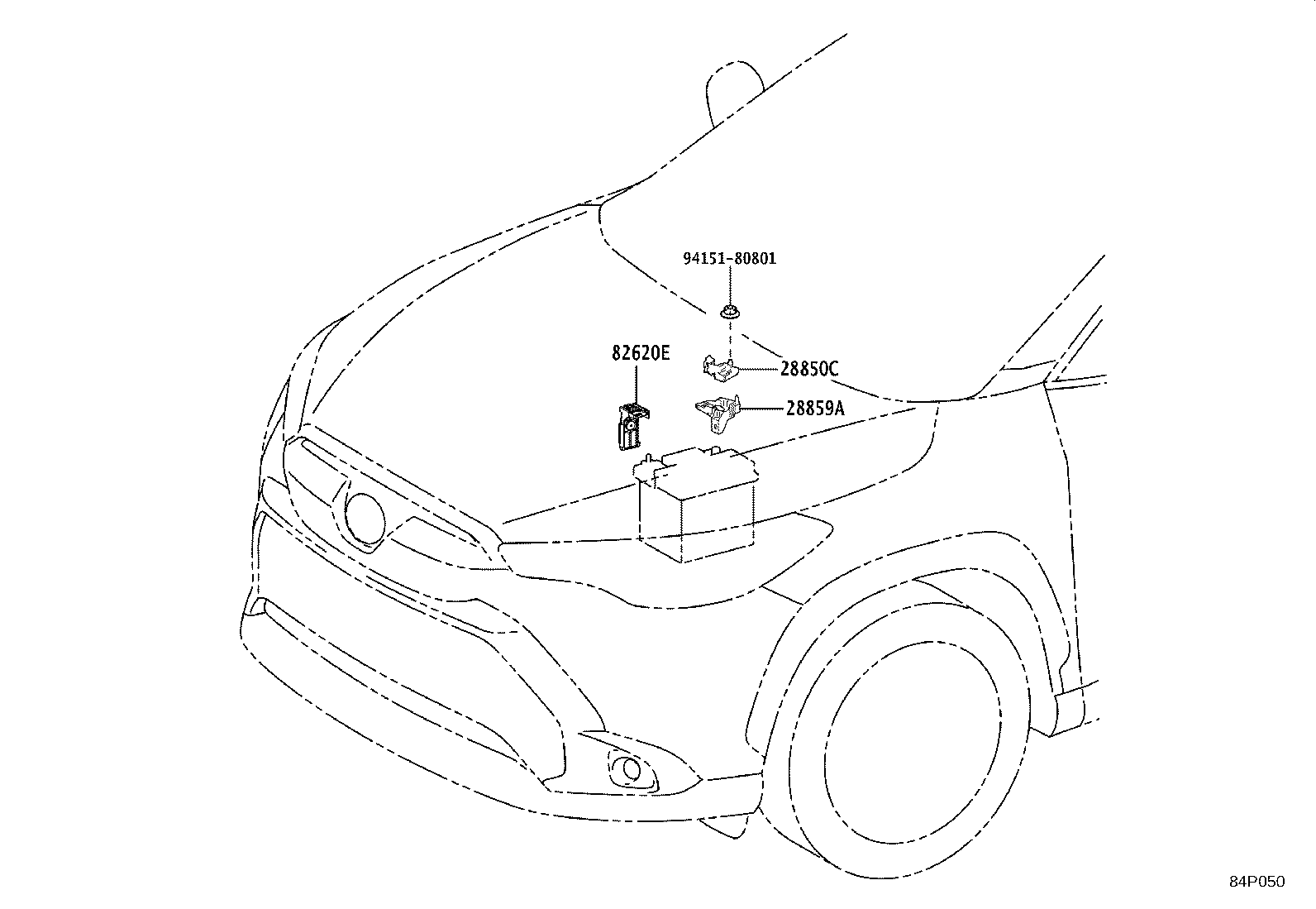 28859-24040 HOLDER, BATTERY CURRENT SENSOR product image