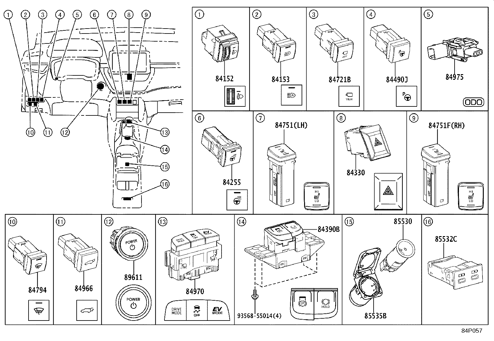 28859-24040 HOLDER, BATTERY CURRENT SENSOR product image