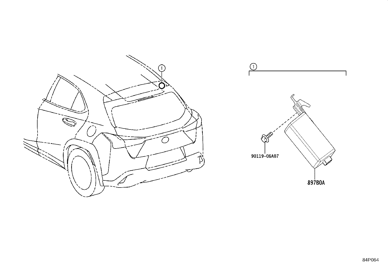 897B0-76250 RECEIVER ASSY, ELECTRICAL KEY & TPMS product image