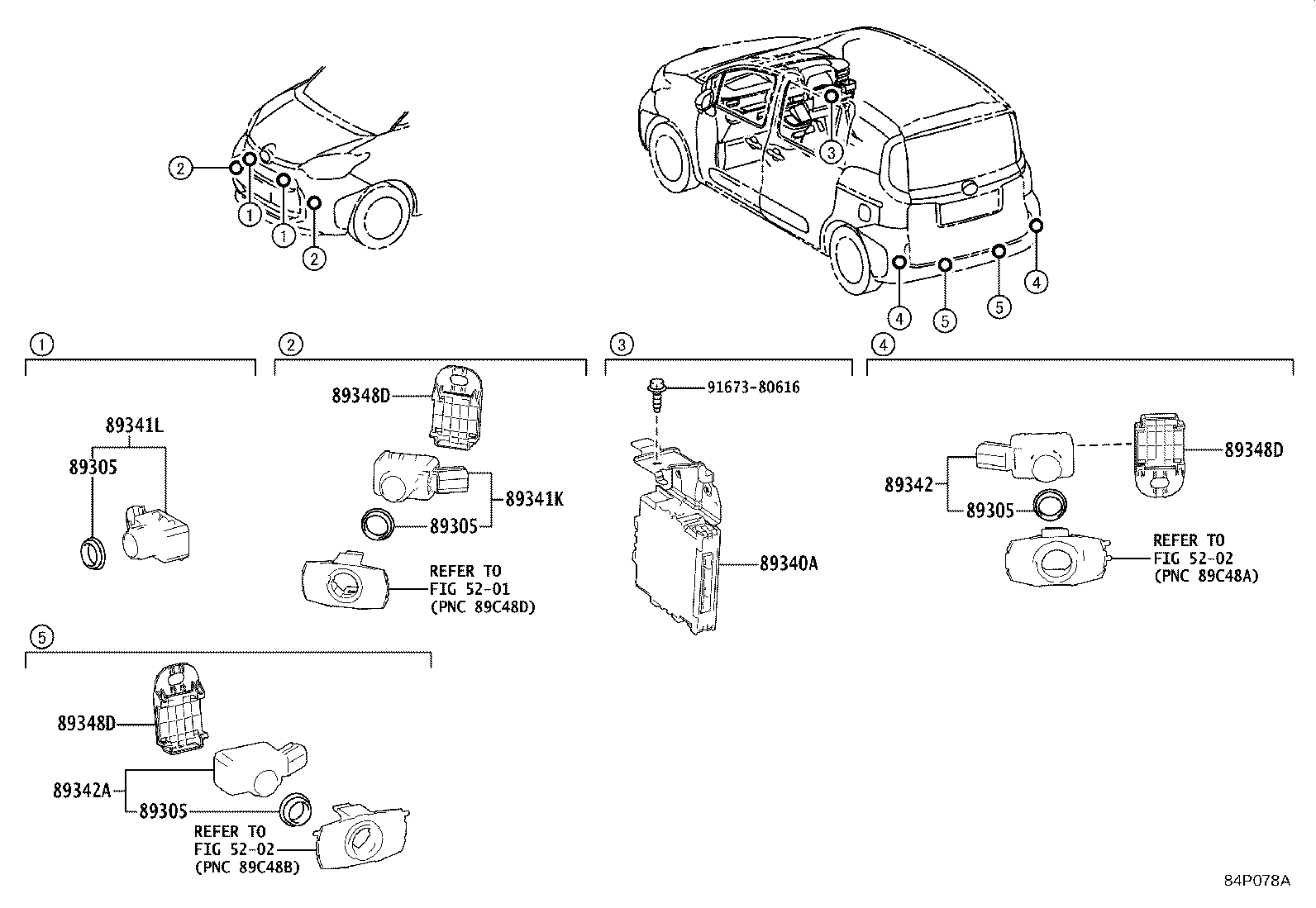 89340-52340 COMPUTER ASSY, CLEARANCE WARNING product image