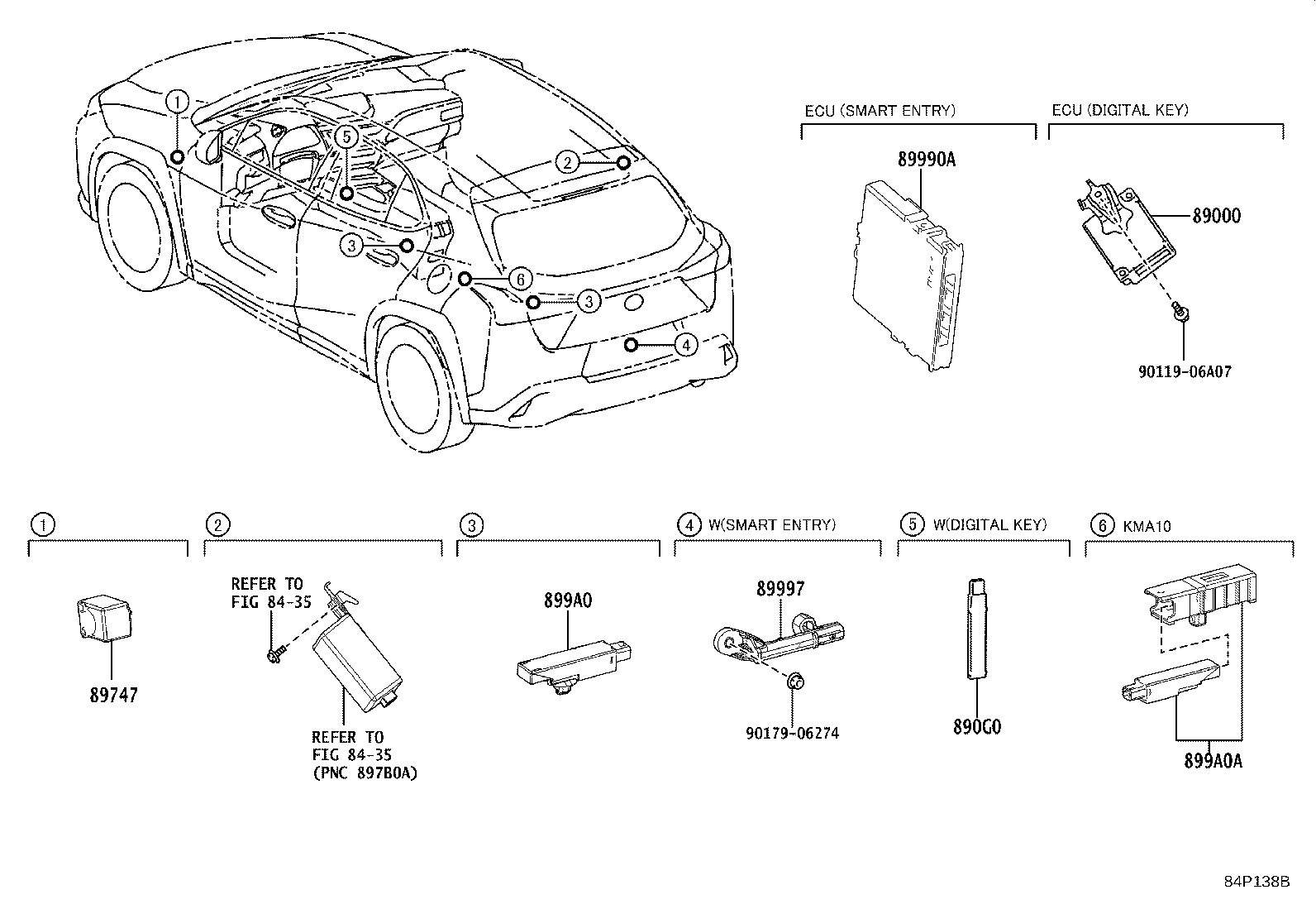 Toyota 899H0-76561 COMPUTER ASSY, SMART KEY