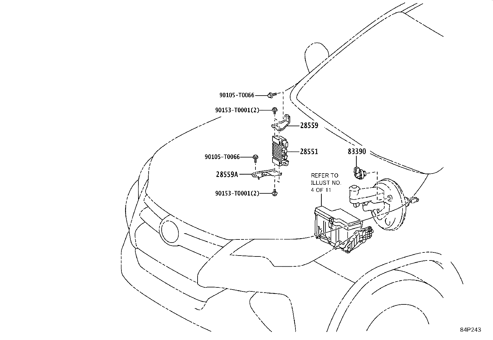 84308-0K050 CABLE SUB-ASSY, SPIRAL product image