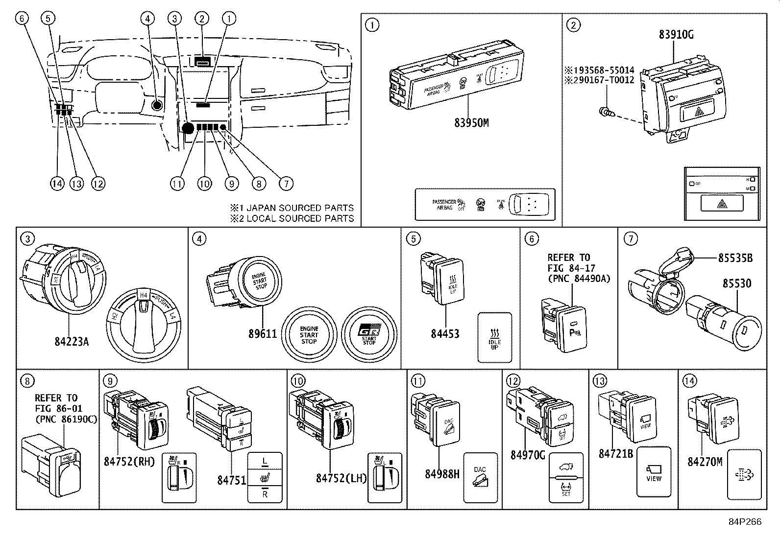 82662-0KA01 COVER, RELAY BLOCK, UPPER, NO.1 product image