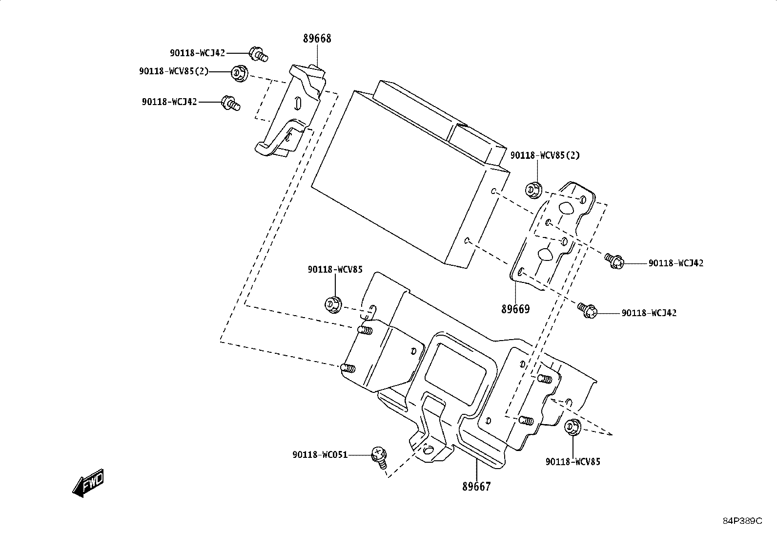 89661-0J011 COMPUTER, ENGINE CONTROL product image