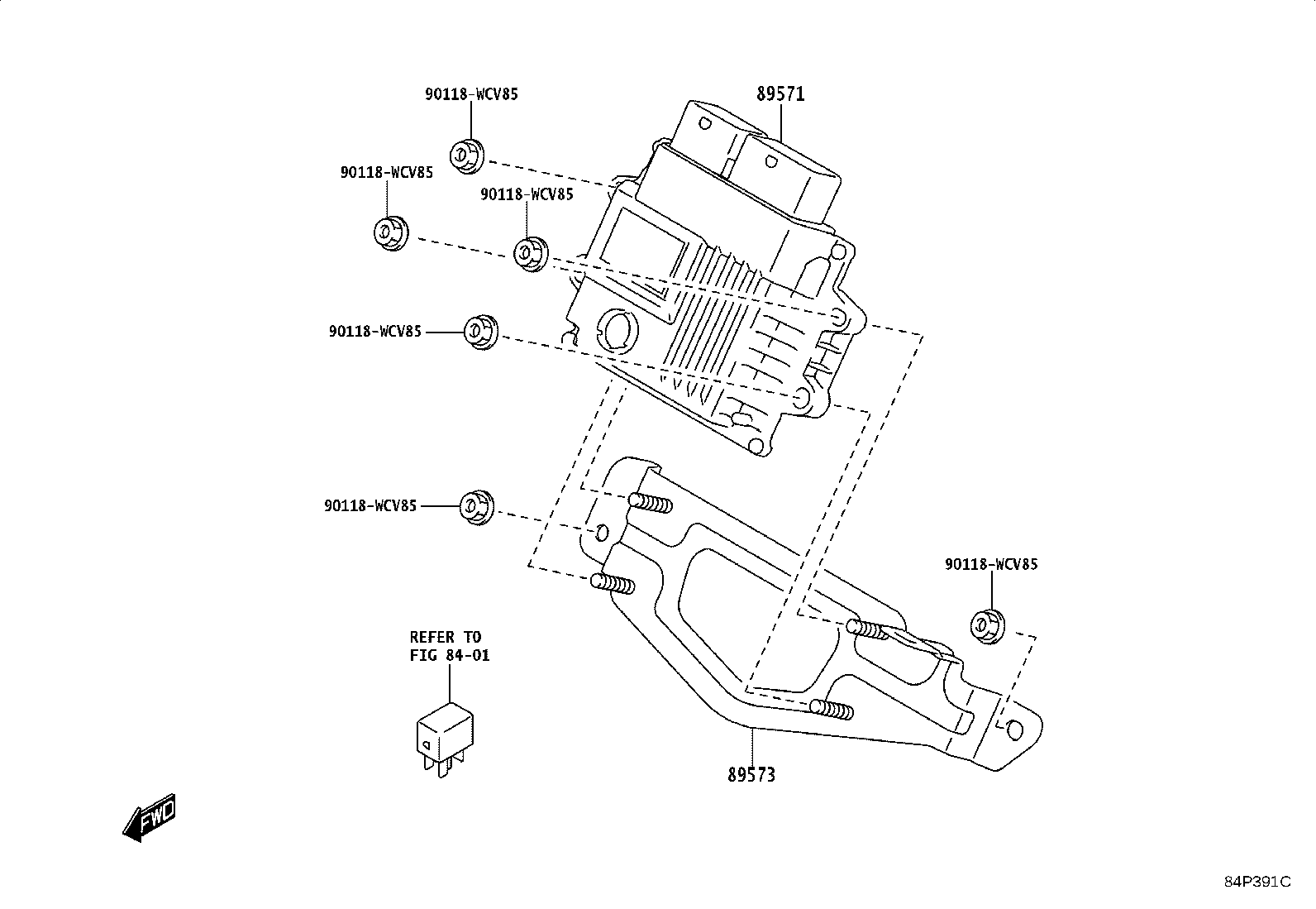 89661-0J011 COMPUTER, ENGINE CONTROL product image