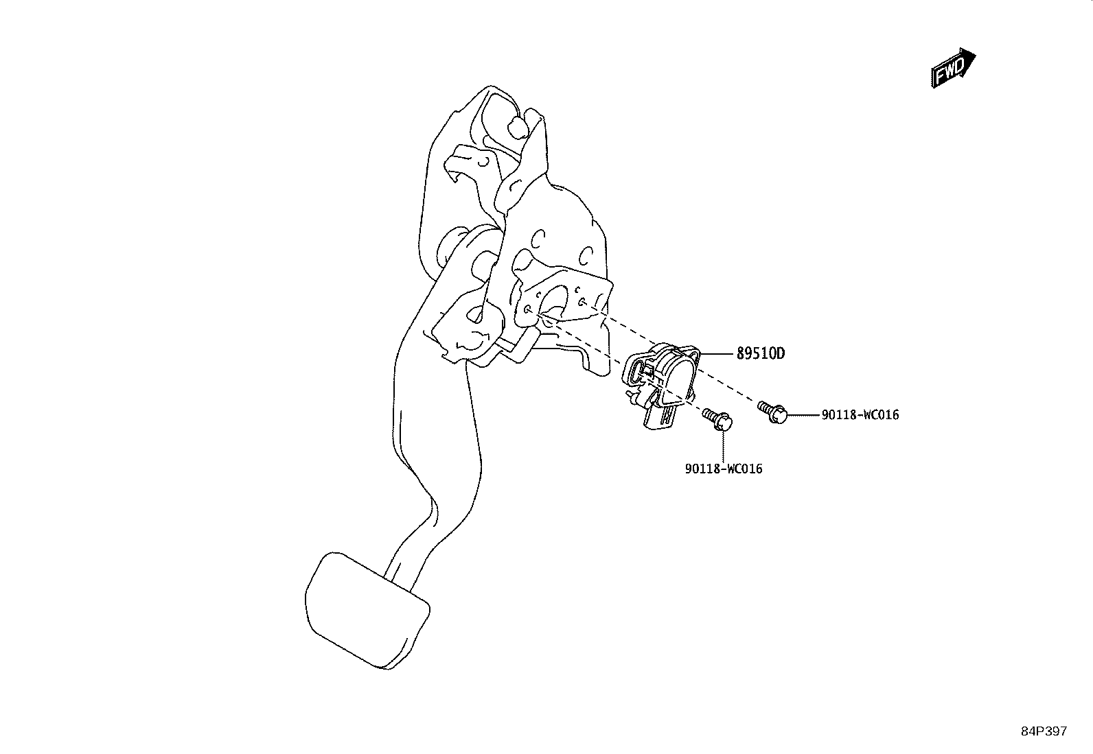 89545-WC007 SENSOR, SPEED, REAR RH product image