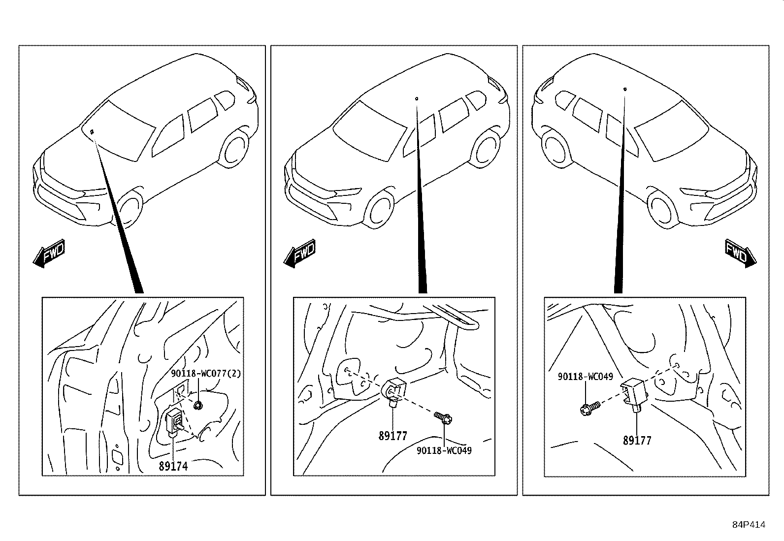 89170-WC011 SENSOR ASSY, AIR BAG product image