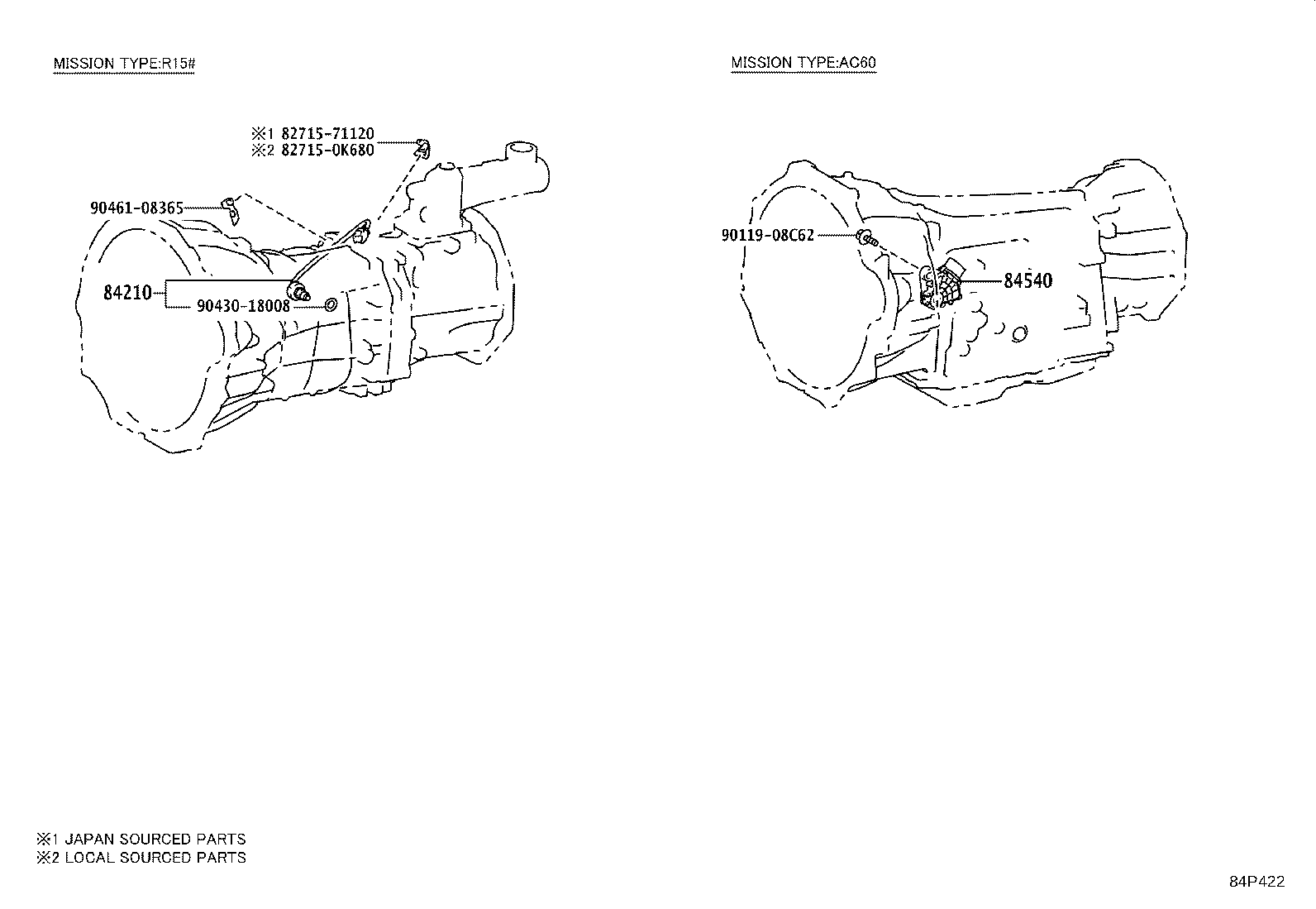 84308-0K050 CABLE SUB-ASSY, SPIRAL product image