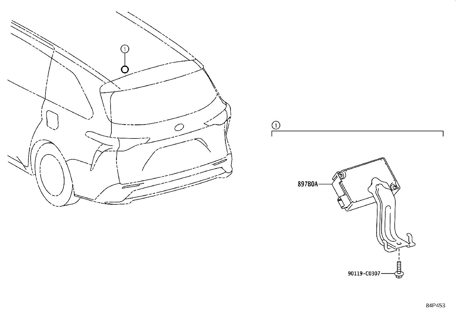 897B0-08050 RECEIVER ASSY, ELECTRICAL KEY & TPMS product image