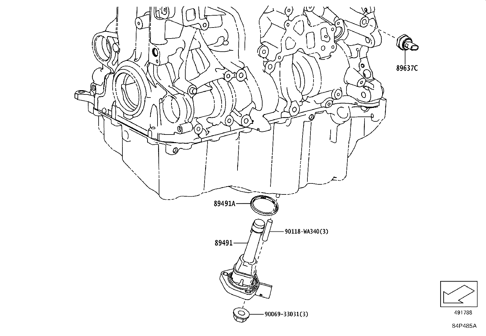 Toyota 84520-WAA01 SWITCH ASSY, CLUTCH START