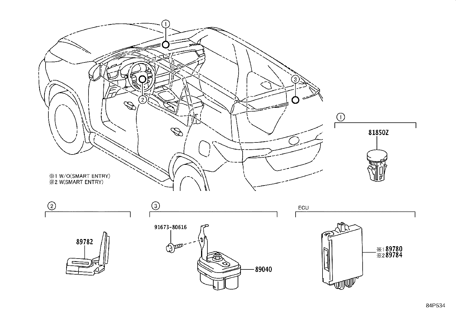 89780-0K072 COMPUTER ASSY, TRANSPONDER KEY product image