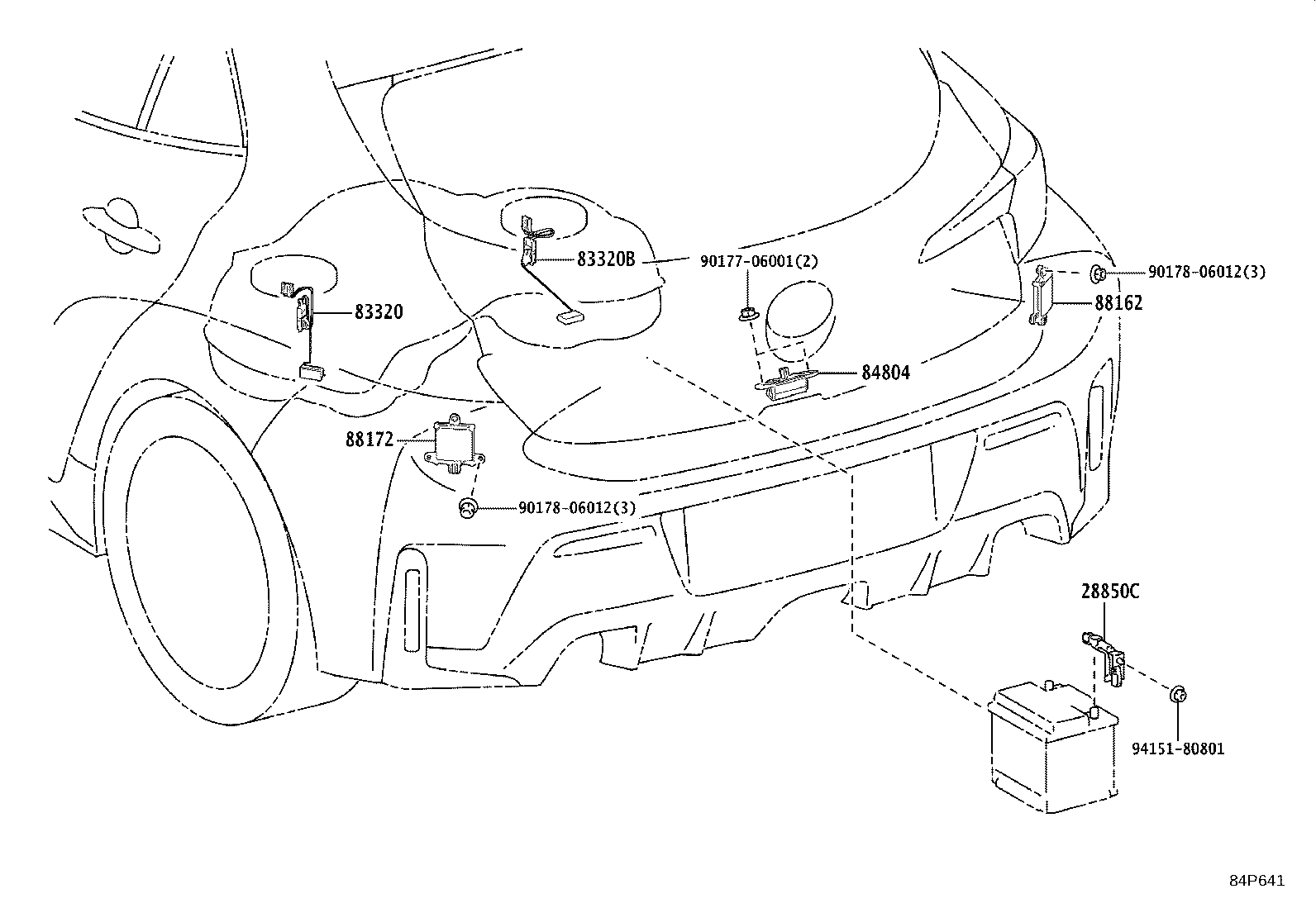 84720-12160 SWITCH ASSY, PATTERN SELECT product image