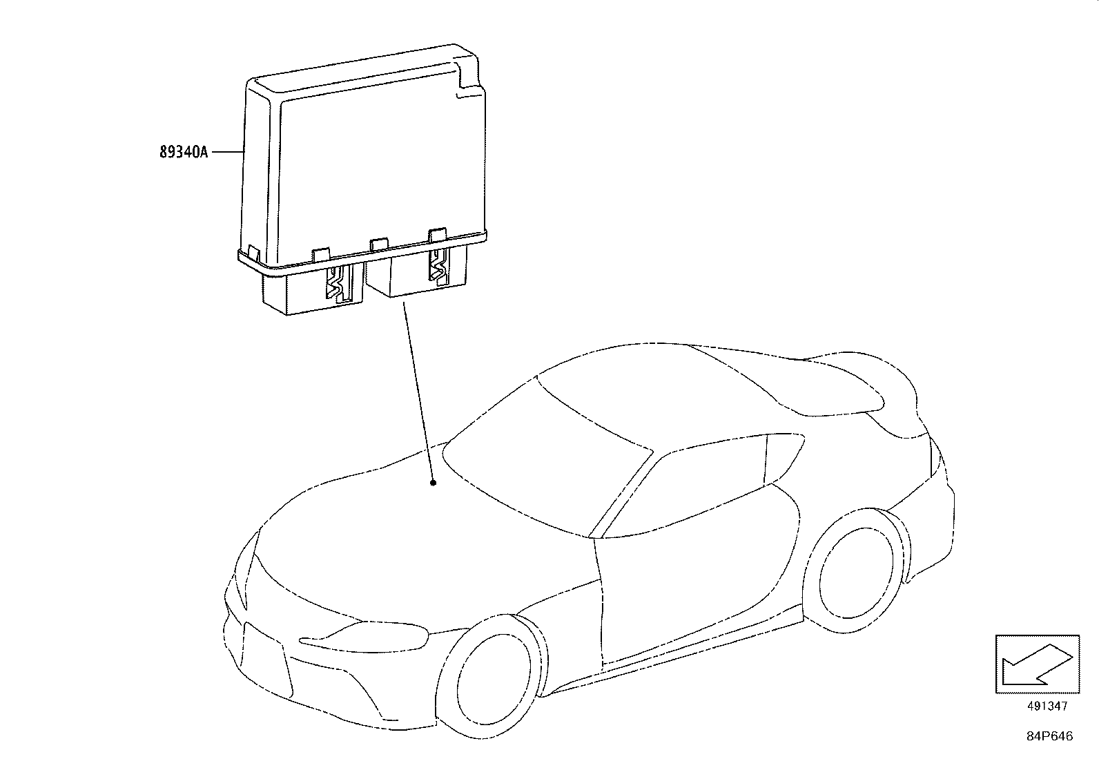 89341-WAA71 SENSOR, ULTRASONIC, REAR CORNER product image