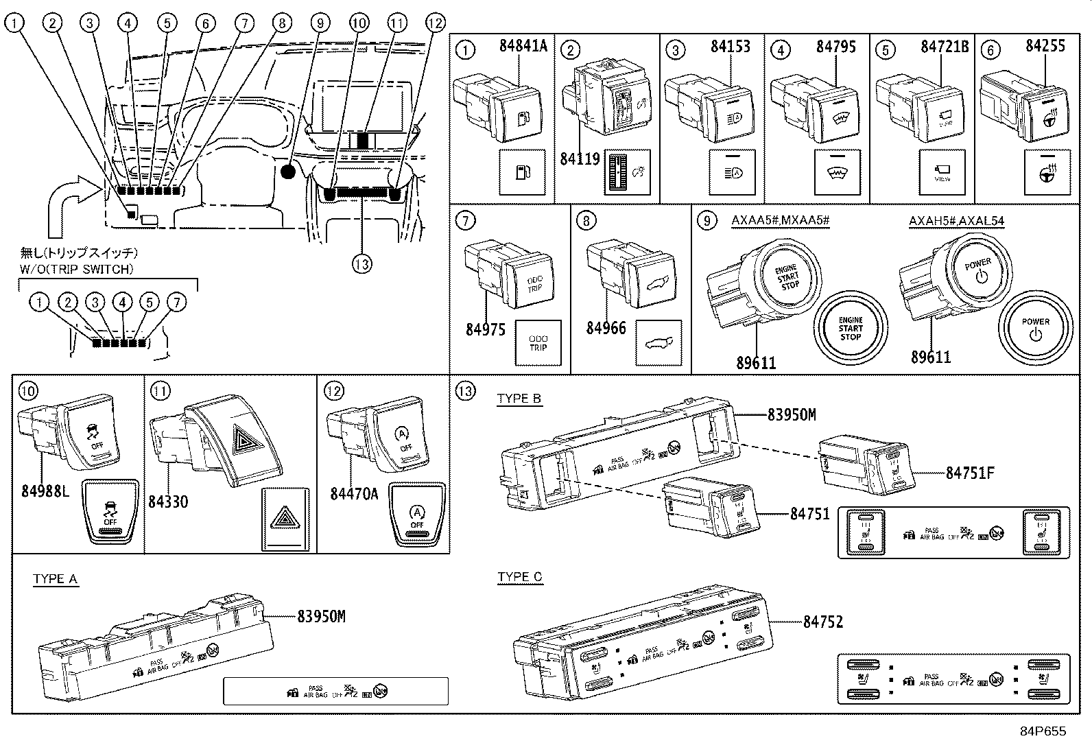 82730-42880 BLOCK ASSY, INSTRUMENT PANEL JUNCTION product image