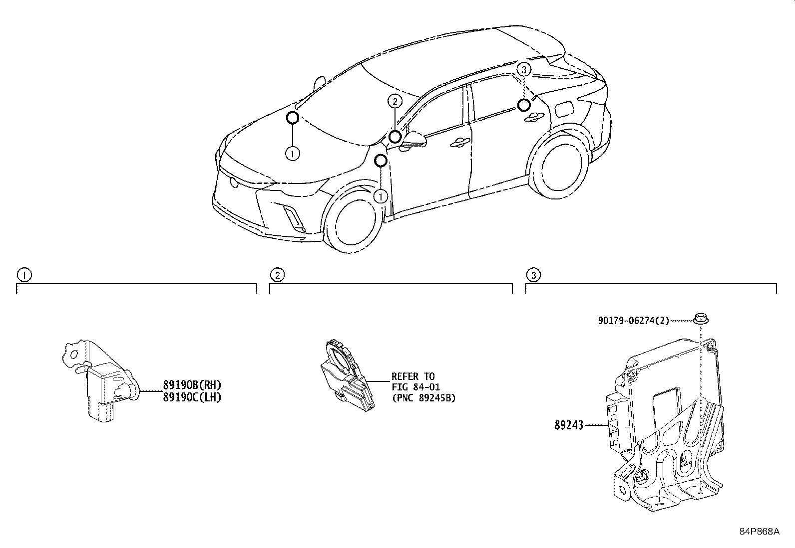 Toyota 89243-48100 COMPUTER, ABSORBER CONTROL