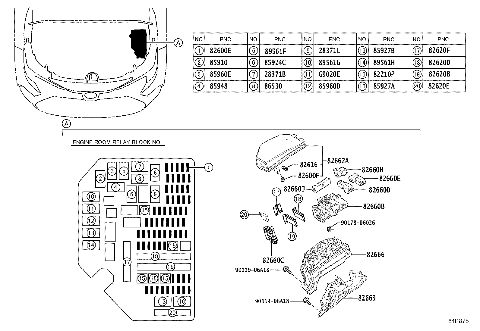 28859-37050 HOLDER, BATTERY CURRENT SENSOR product image