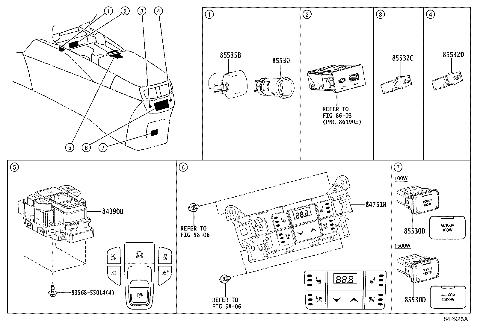 82662-48720 COVER, RELAY BLOCK, UPPER, NO.4 product image