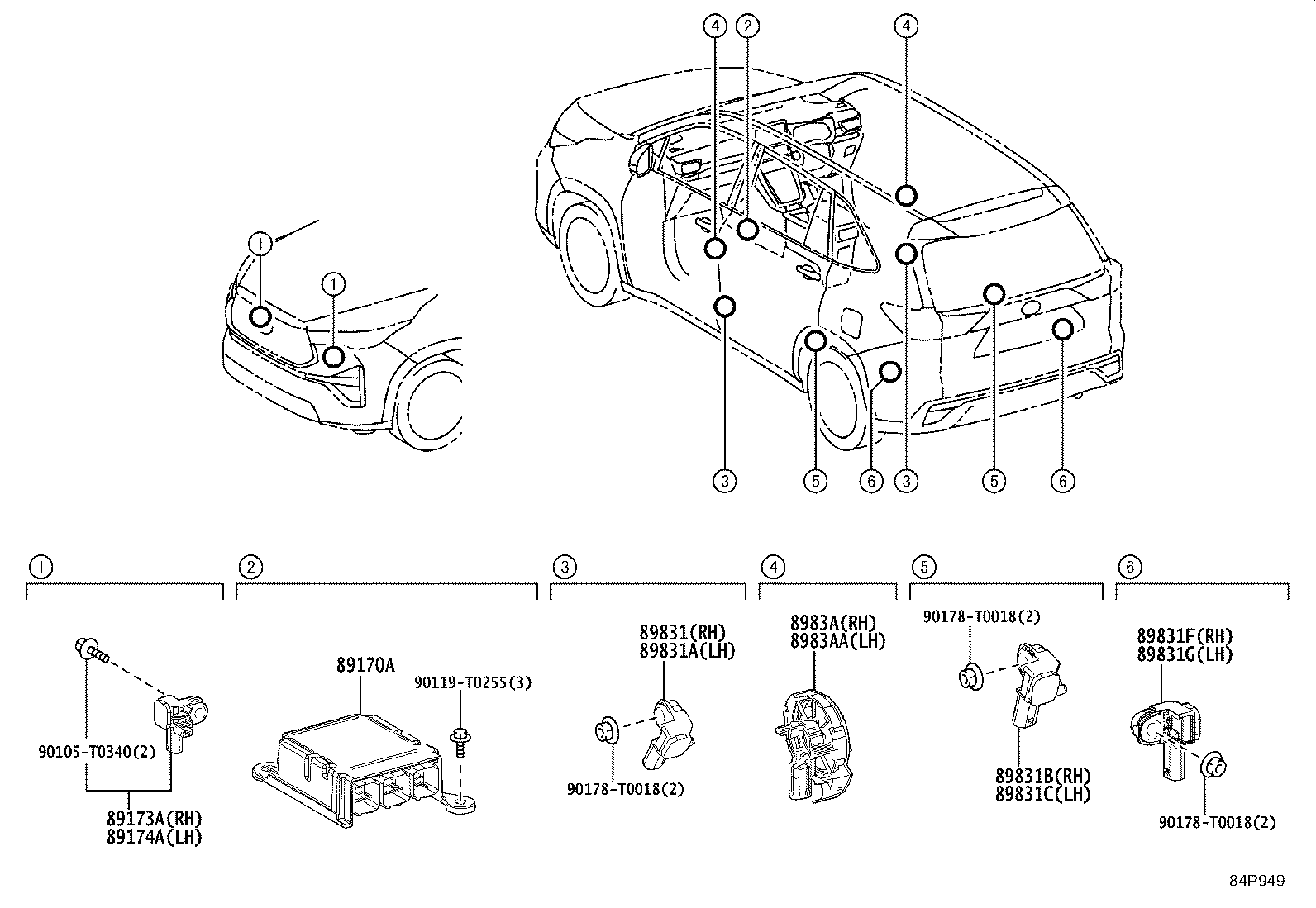 89170-VT010 COMPUTER ASSY, AIR BAG product image