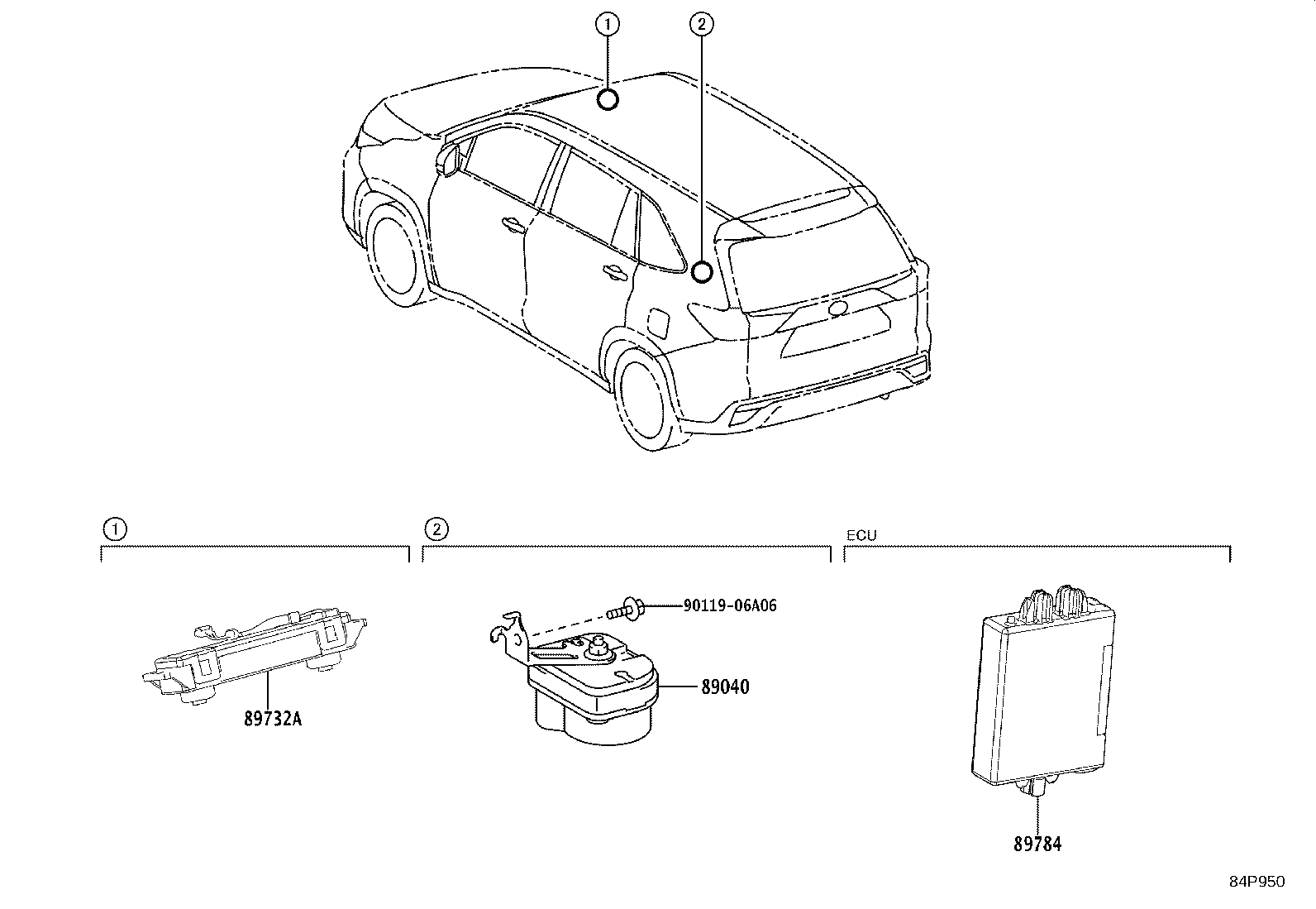 89040-VT010 SIREN ASSY, THEFT WARNING product image