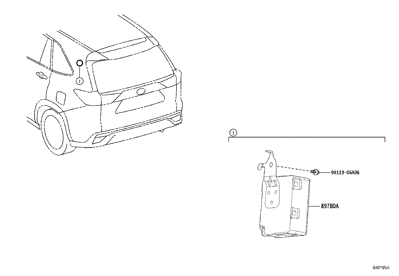 897B0-VT010 RECEIVER ASSY, ELECTRICAL KEY & TPMS product image