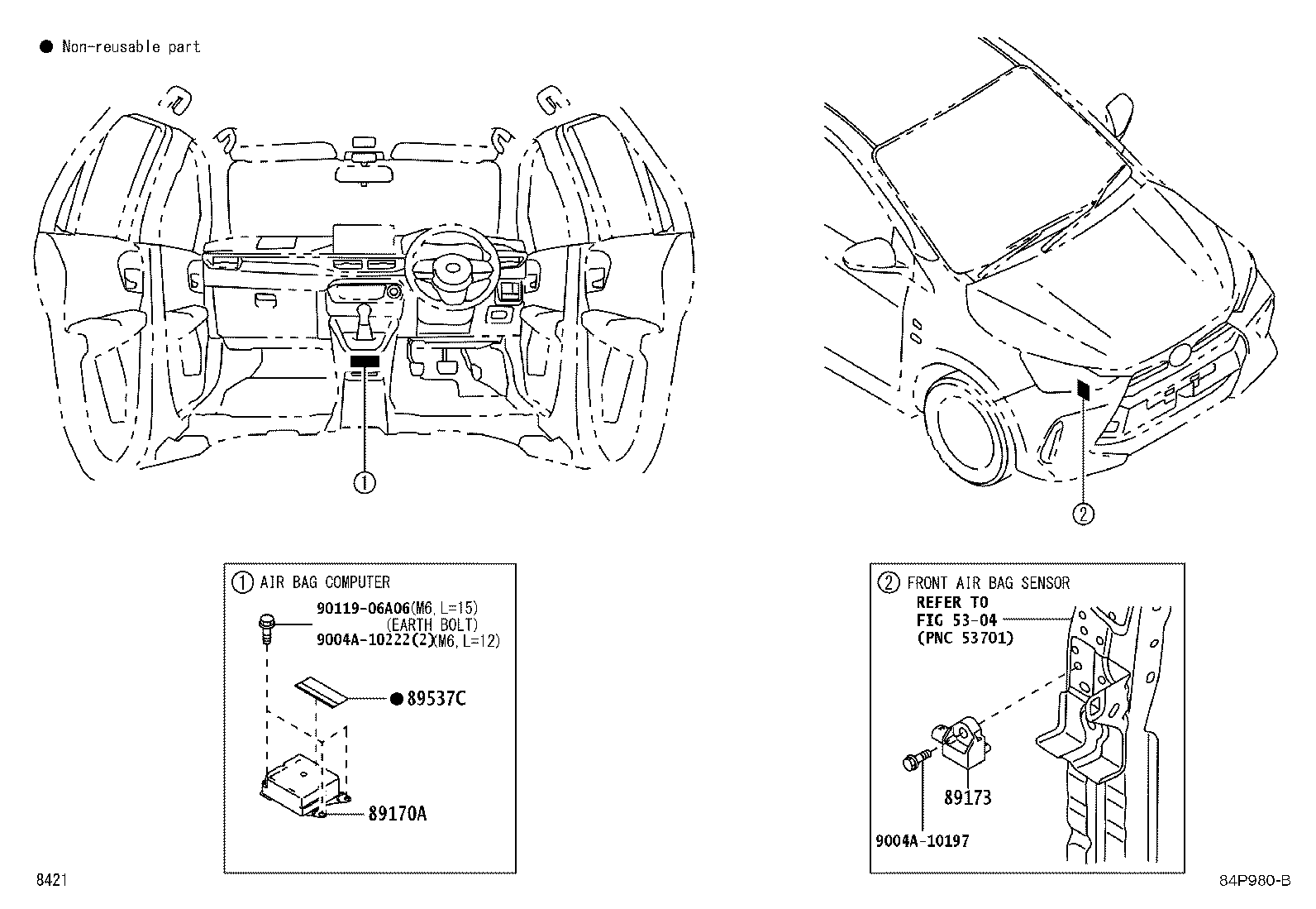 89170-BZ890 COMPUTER ASSY, AIR BAG product image