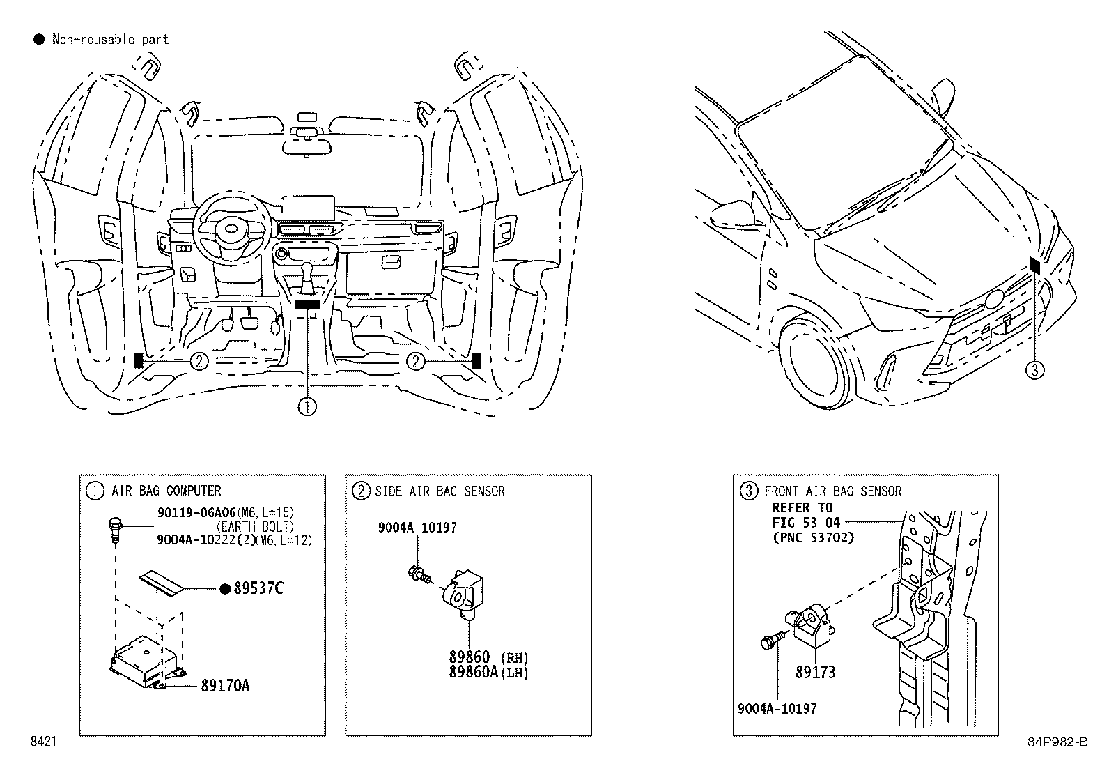 89170-BZ890 COMPUTER ASSY, AIR BAG product image