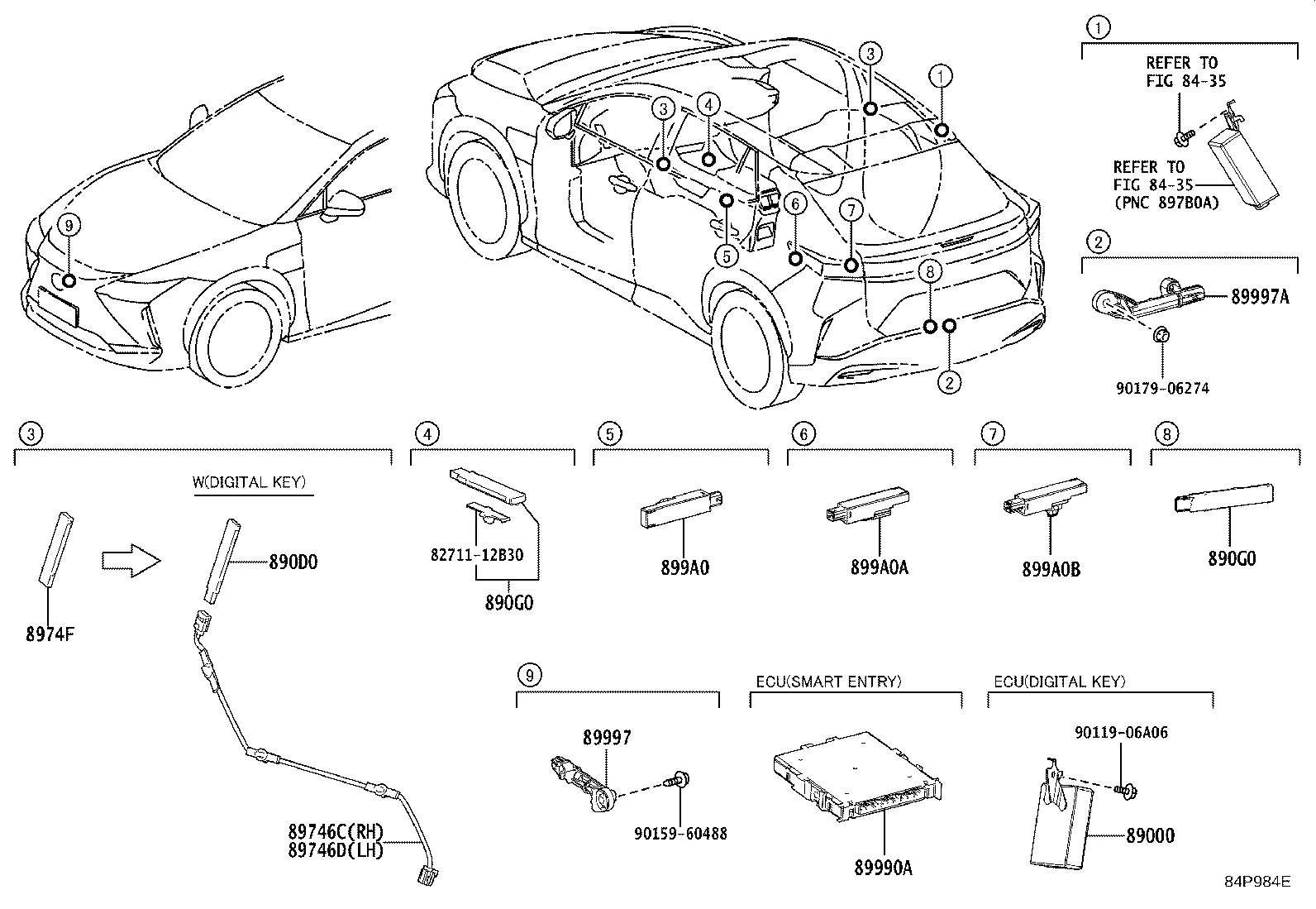 Toyota 899H0-46060 COMPUTER ASSY, SMART KEY