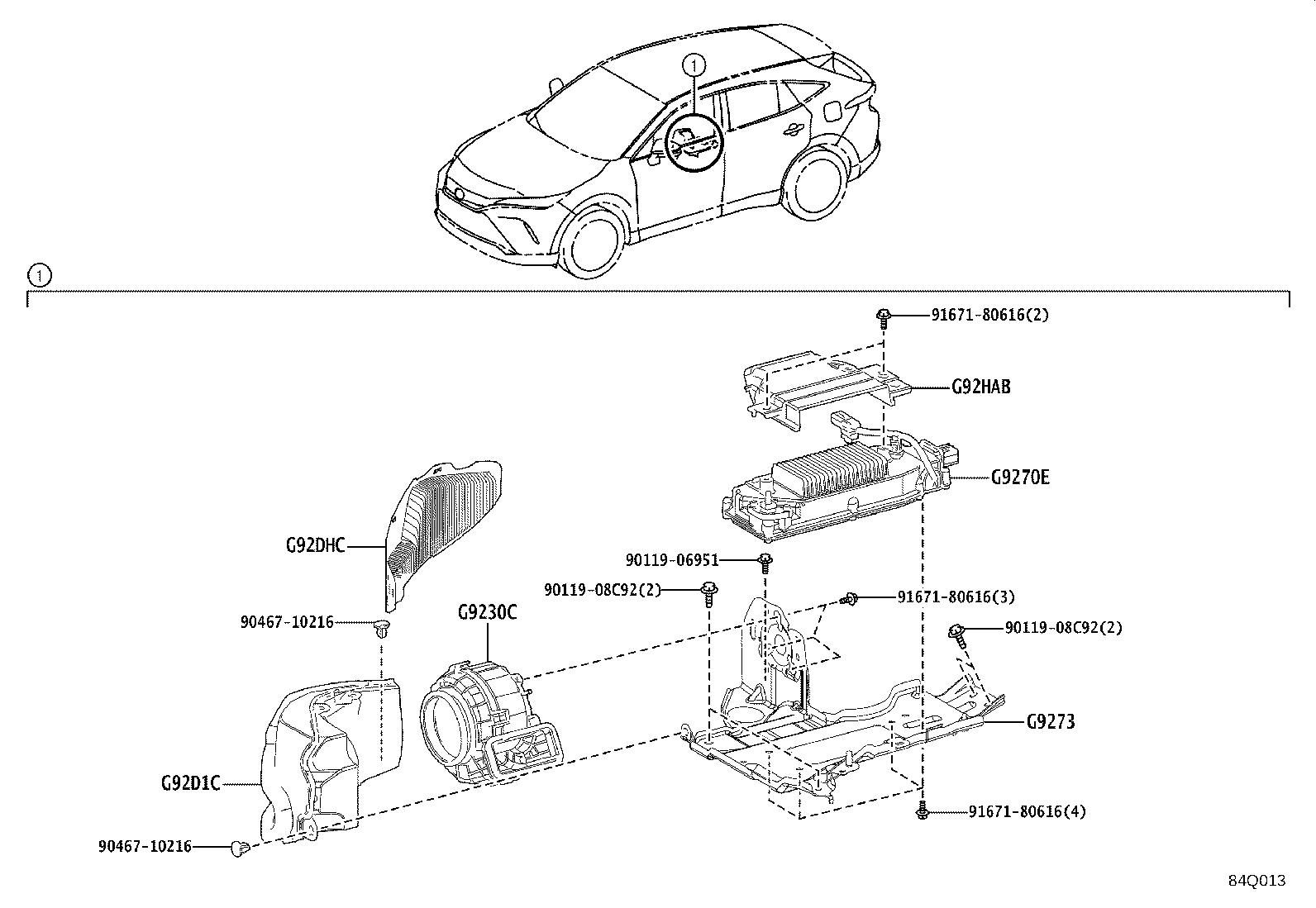 58209-48030 LID SUB-ASSY, BATTERY SERVICE OPENING product image