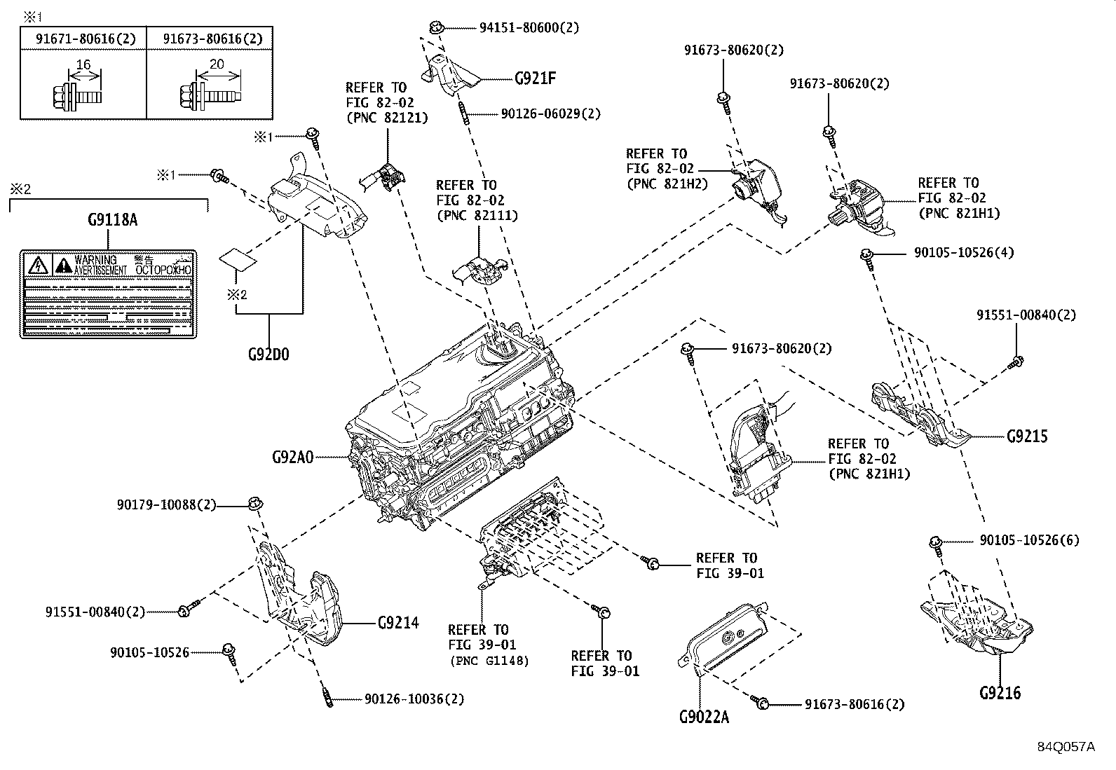 Toyota G9214-42010 BRACKET, INVERTER, NO.1