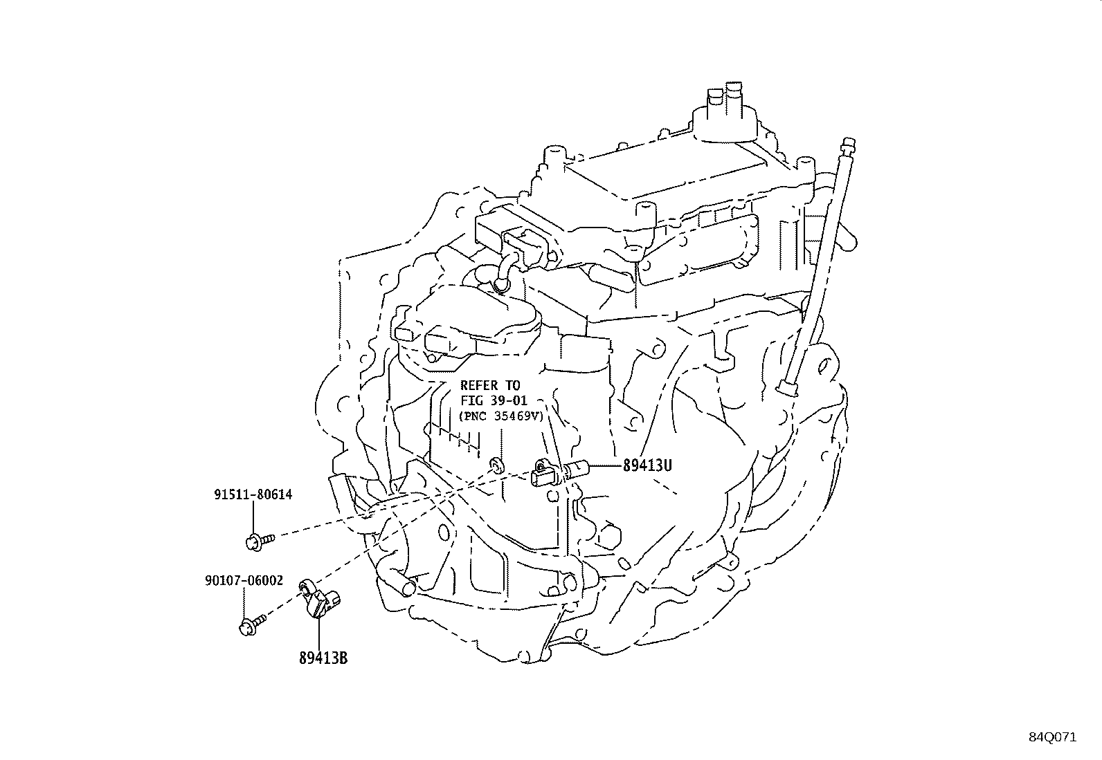 89413-30020 SENSOR, TRANSMISSION REVOLUTION product image