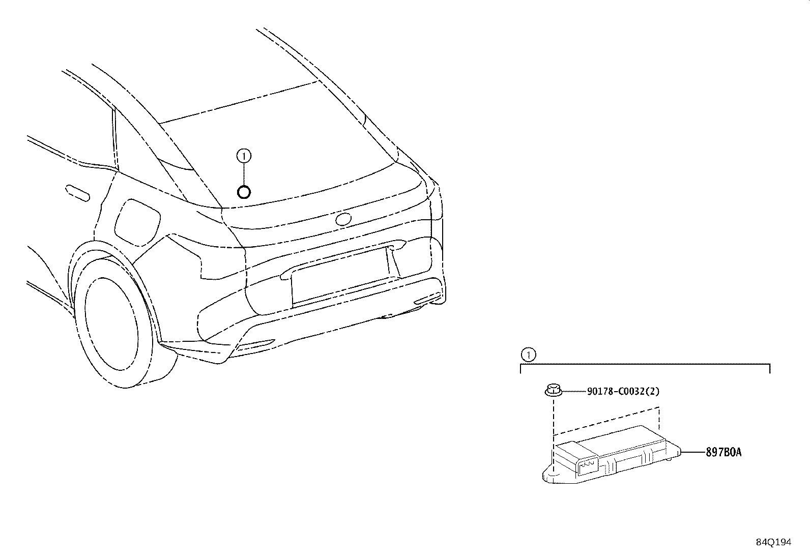 897B0-03030 RECEIVER ASSY, ELECTRICAL KEY & TPMS product image