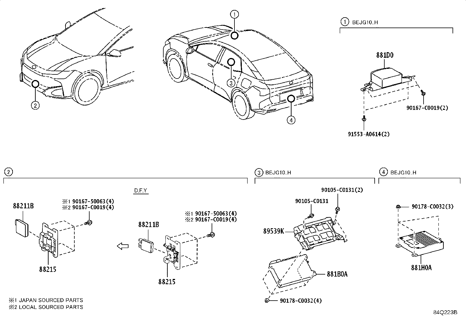 88210-03010 SENSOR ASSY, MILLIMETER WAVE RADAR product image