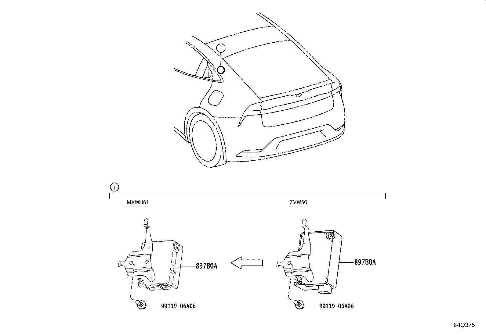 897B0-47190 RECEIVER ASSY, ELECTRICAL KEY & TPMS product image