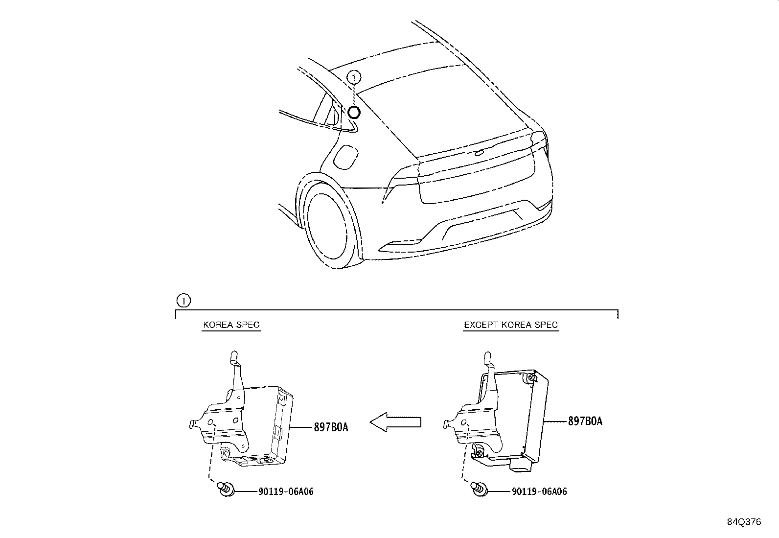 897B0-47400 RECEIVER ASSY, ELECTRICAL KEY & TPMS product image