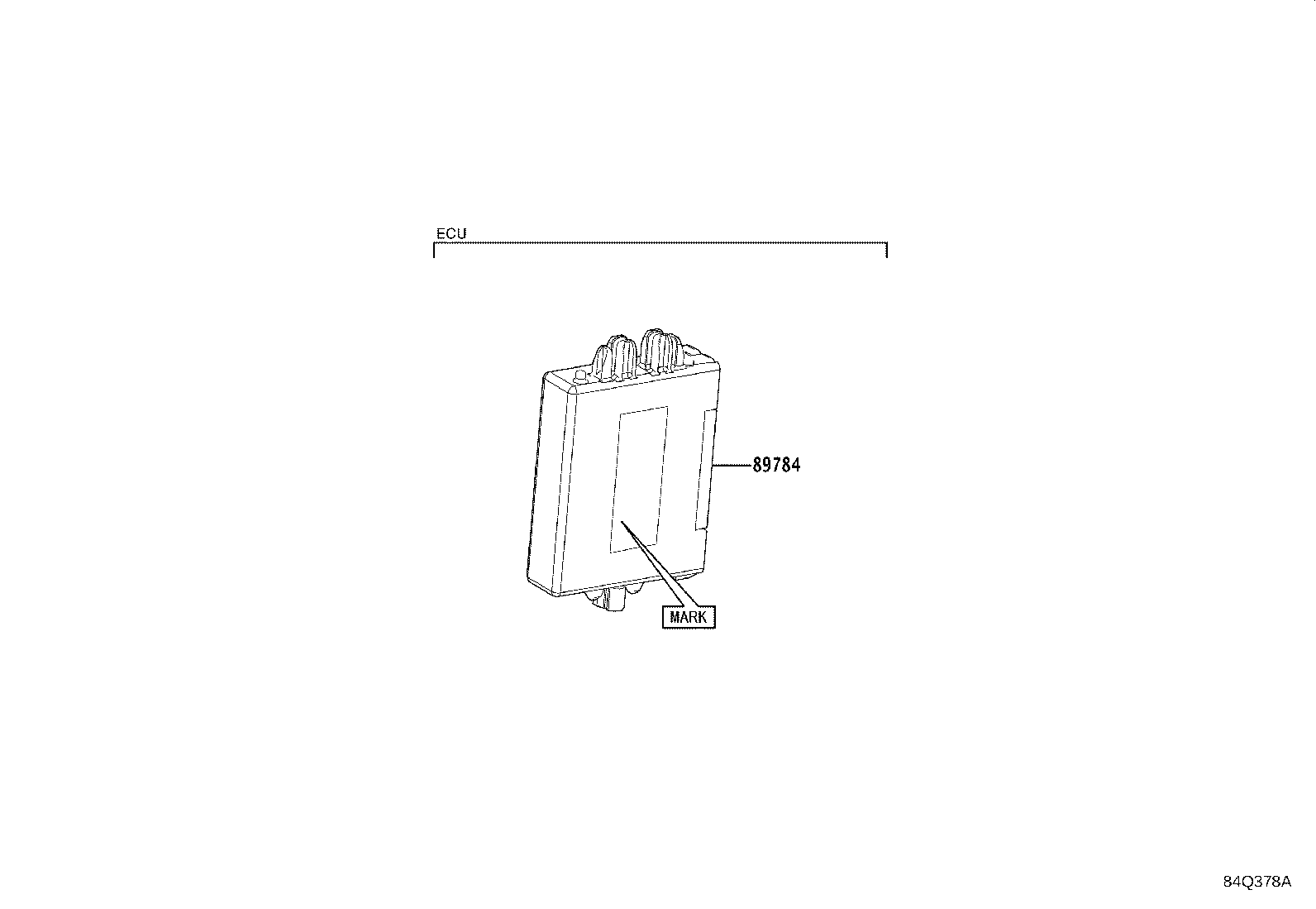 Toyota 89784-60220 COMPUTER, IMMOBILIZER CODE