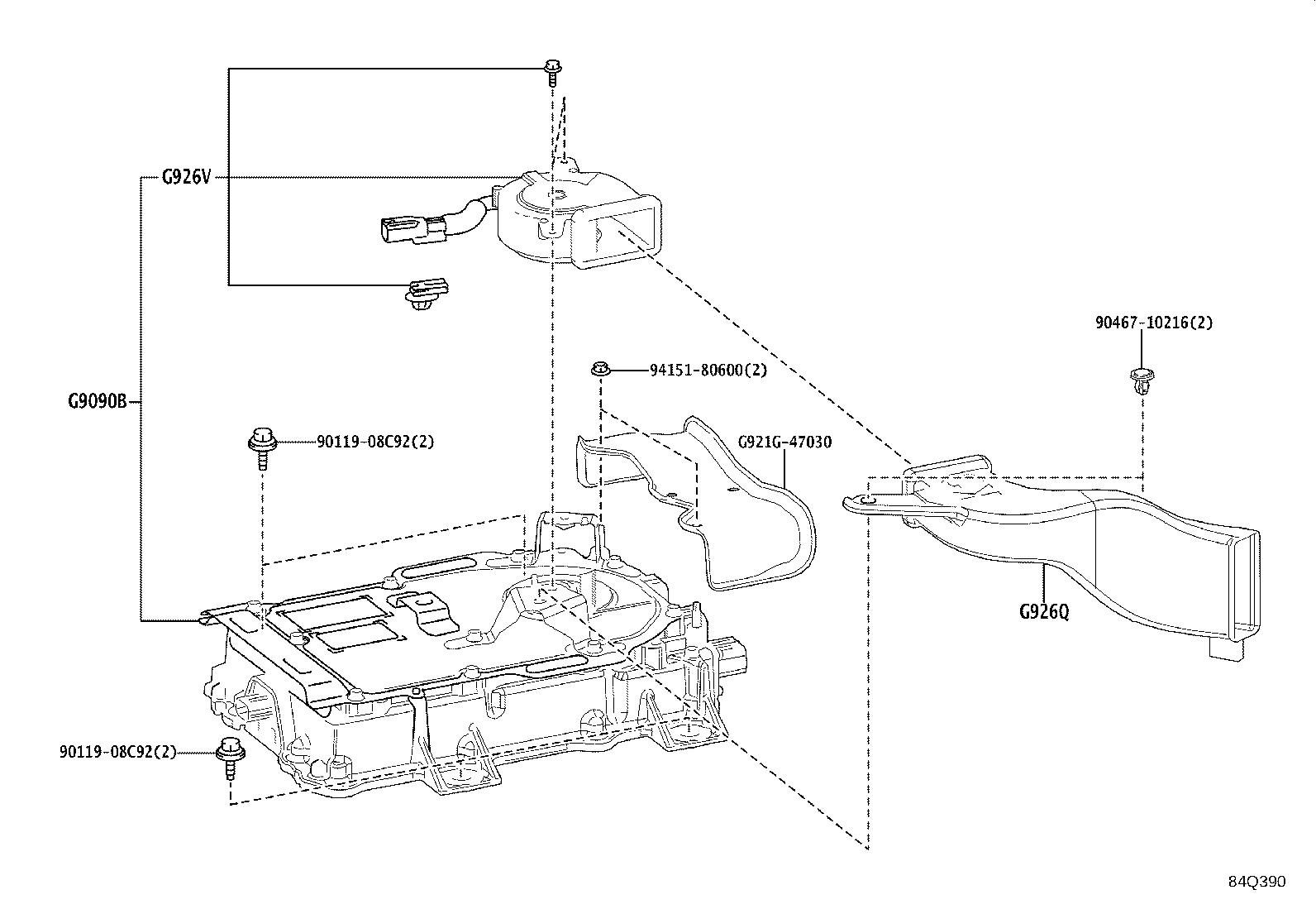 G9060-47080 CABLE ASSY, ELECTRIC VEHICLE CHARGER product image