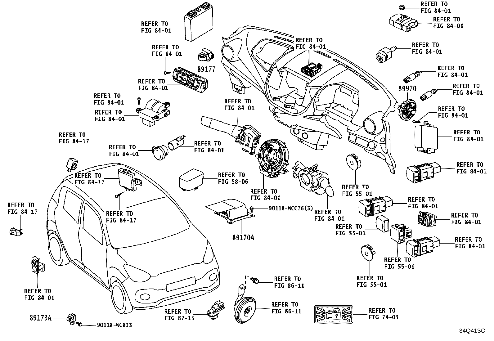 89170-WC016 COMPUTER ASSY, AIR BAG product image