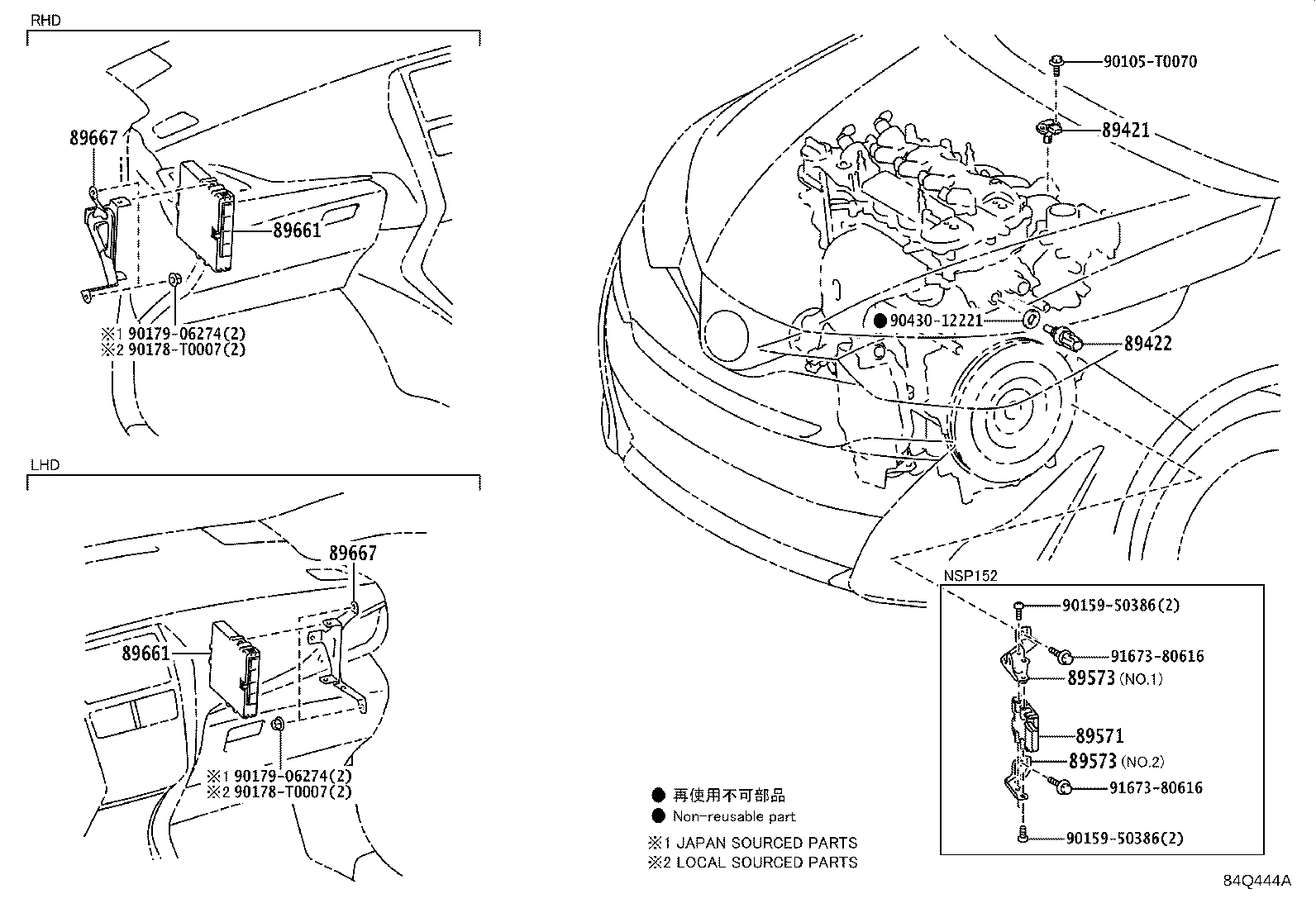 Toyota 89661-0UG80 COMPUTER, ENGINE CONTROL