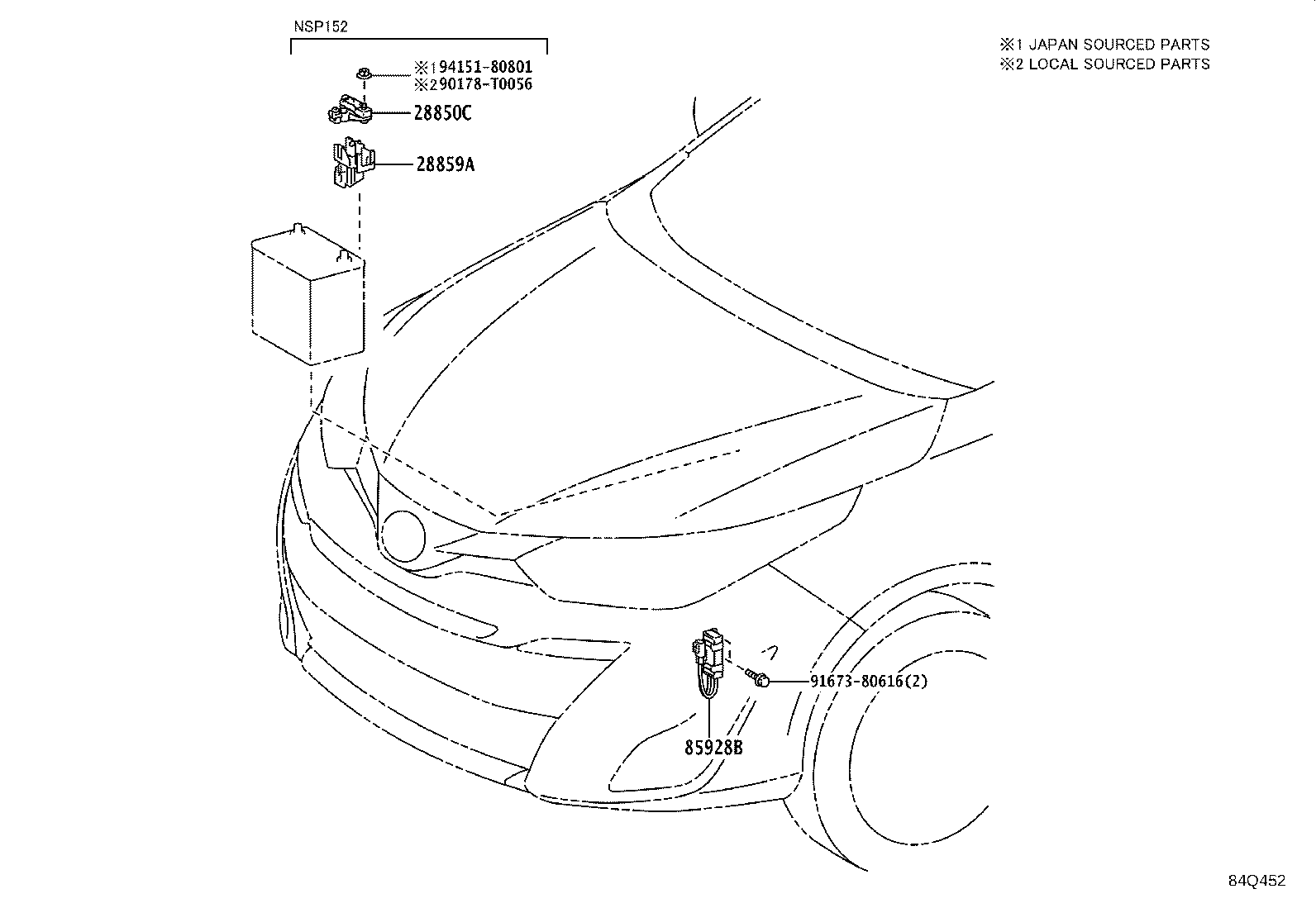 84308-0K080 CABLE SUB-ASSY, SPIRAL product image