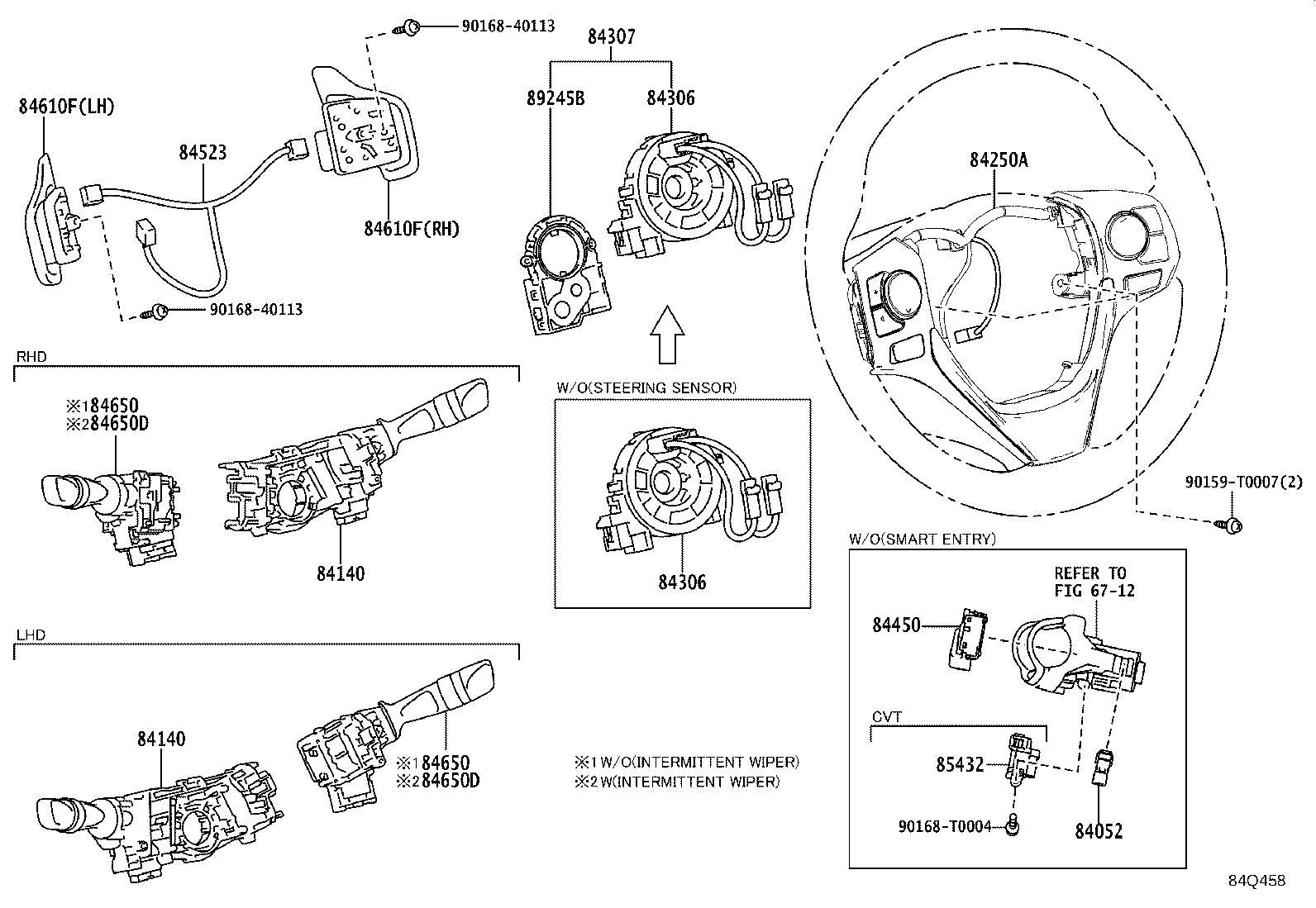84308-0K080 CABLE SUB-ASSY, SPIRAL product image