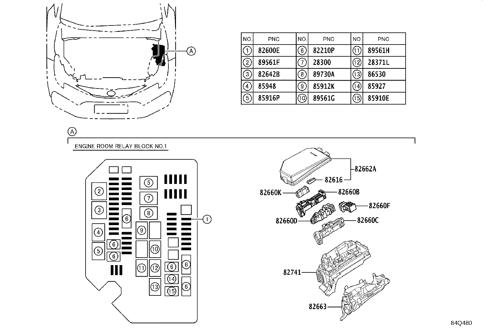 82672-02210 COVER, JUNCTION BLOCK product image