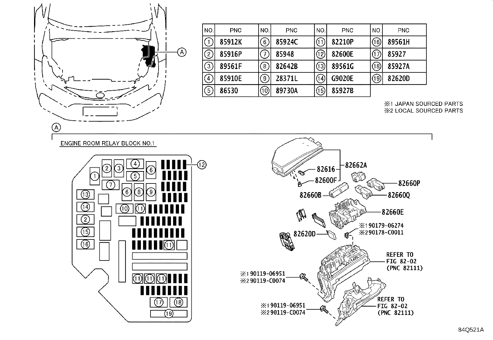 82672-02210 COVER, JUNCTION BLOCK product image