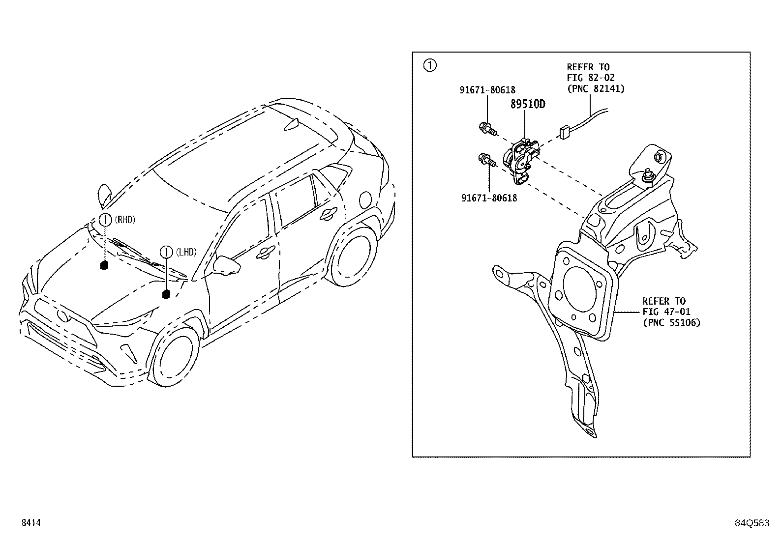 82251-BZ360 WIRE, SPEED SENSOR, LH product image