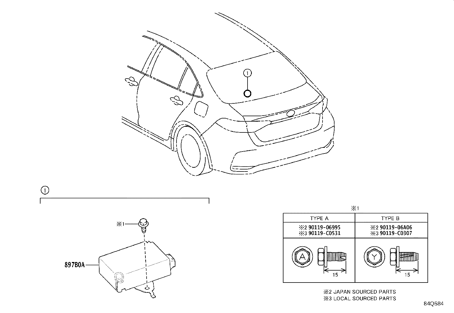 897B0-02280 RECEIVER ASSY, ELECTRICAL KEY & TPMS product image