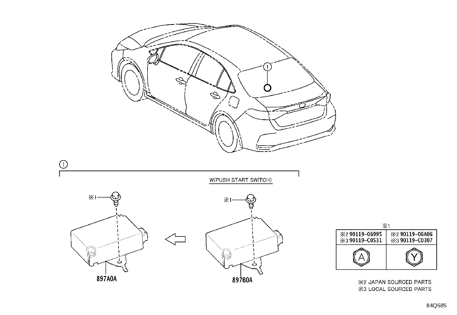 897B0-02110 RECEIVER ASSY, ELECTRICAL KEY & TPMS product image