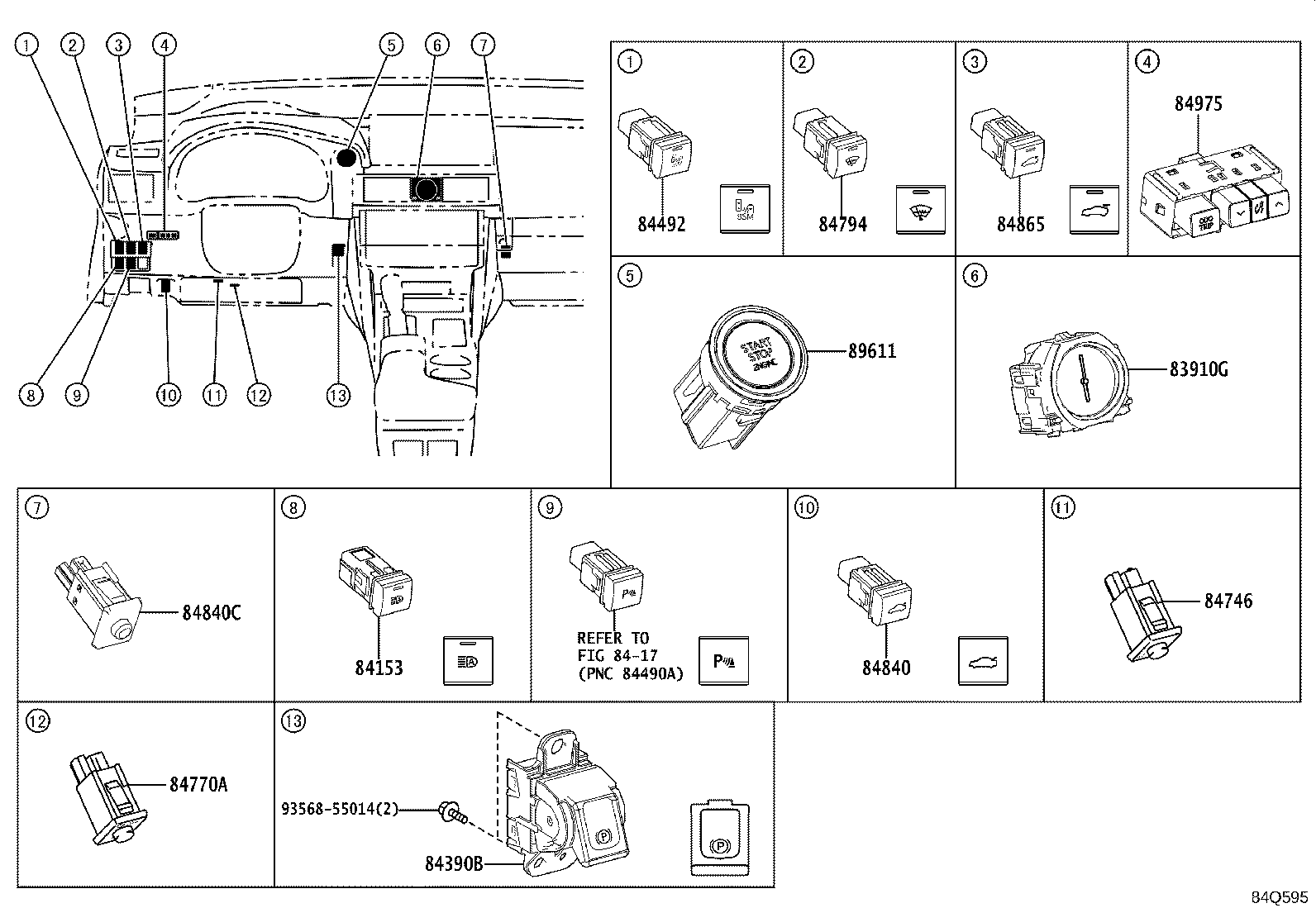 89426-24030 BRACKET, VACUUM SENSOR product image