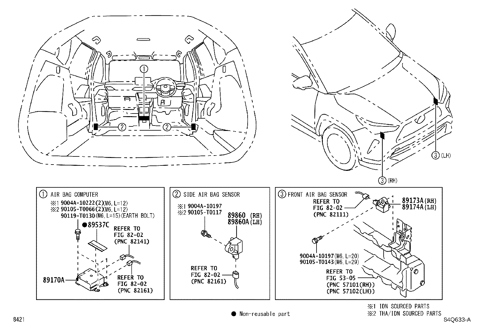 89170-BZA30 COMPUTER ASSY, AIR BAG product image